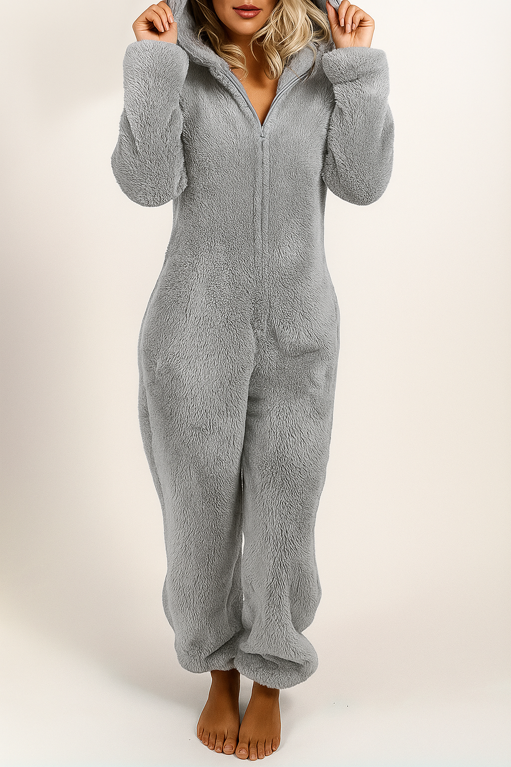 Hooded Pajama Jumpsuit